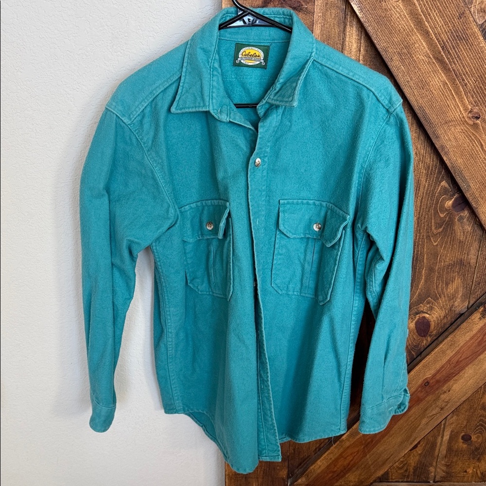 Cabela's Teal Casual Button Down Shirt